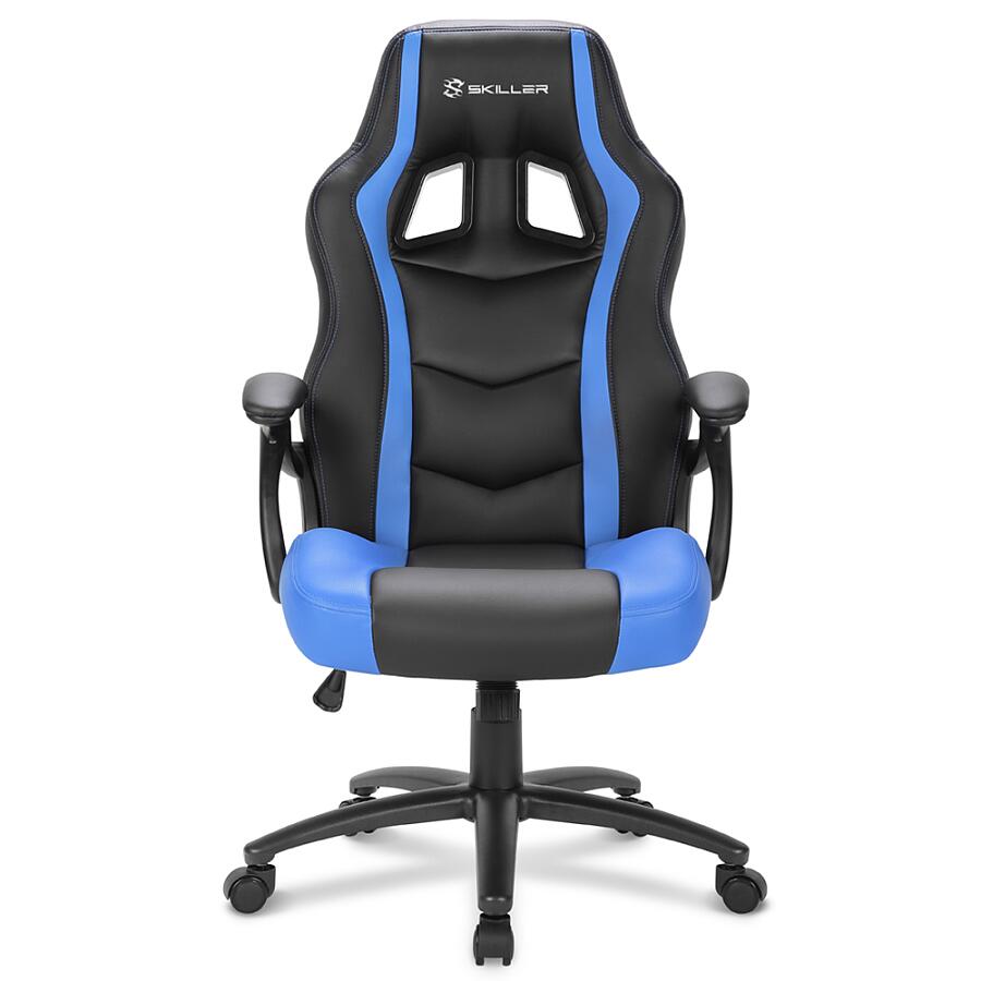 Игровое кресло Sharkoon Shark SKILLER SGS1 Blue, искусственная кожа, черный/синий - фото 2