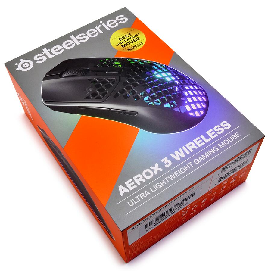 Мышь SteelSeries Aerox 3 Wireless 2022 Edition Onyx - фото 8