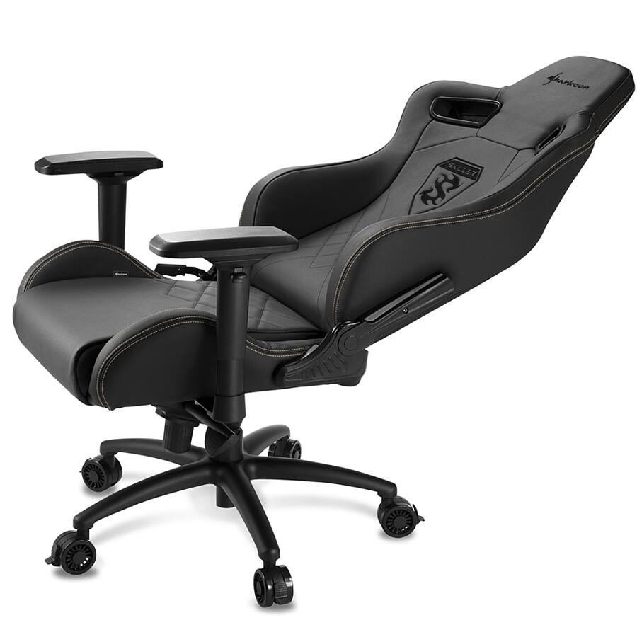 Игровое кресло Sharkoon Shark SKILLER SGS5, натуральная кожа, черный - фото 5