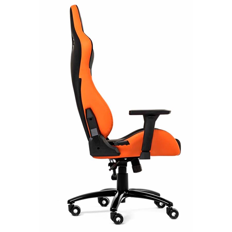 Игровое кресло WARP GR Black/Orange, искусственная кожа, черный/оранжевый - фото 4
