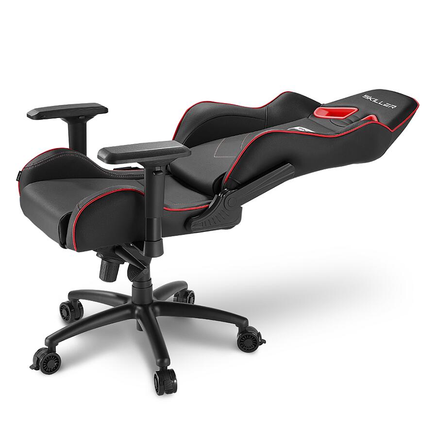 Игровое кресло Sharkoon Shark SKILLER SGS3 Red, искусственная кожа, черный/красный - фото 5
