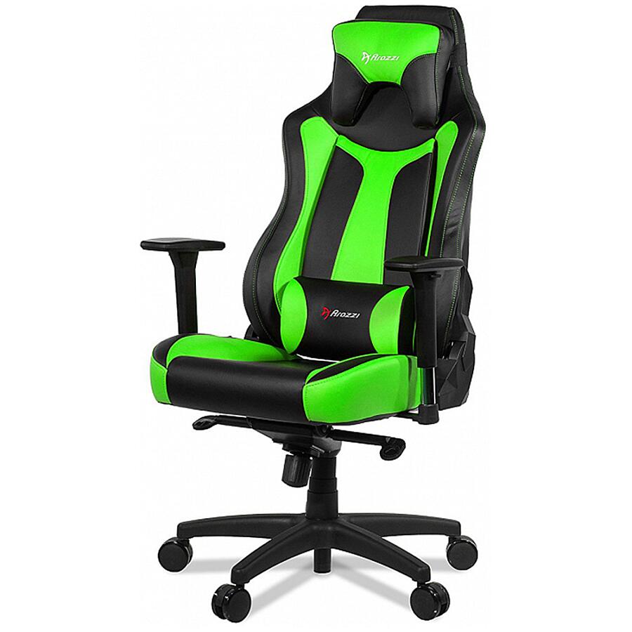 Игровое кресло Arozzi Vernazza Green, искусственная кожа, черный/зеленый - фото 1