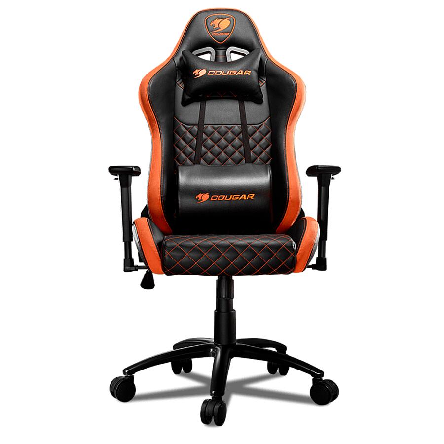 Игровое кресло COUGAR Rampart Orange, искусственная кожа, черный/оранжевый - фото 1