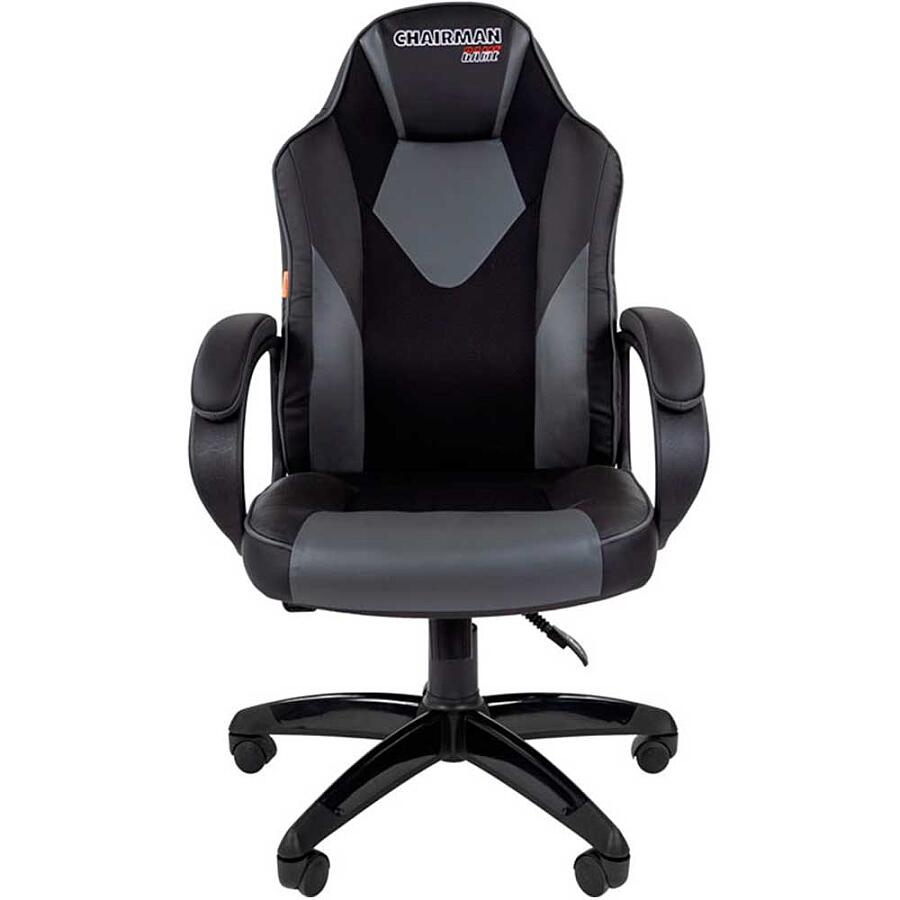 Игровое кресло Chairman Game 17 Black/Grey, искусственная кожа, черный/серый - фото 1