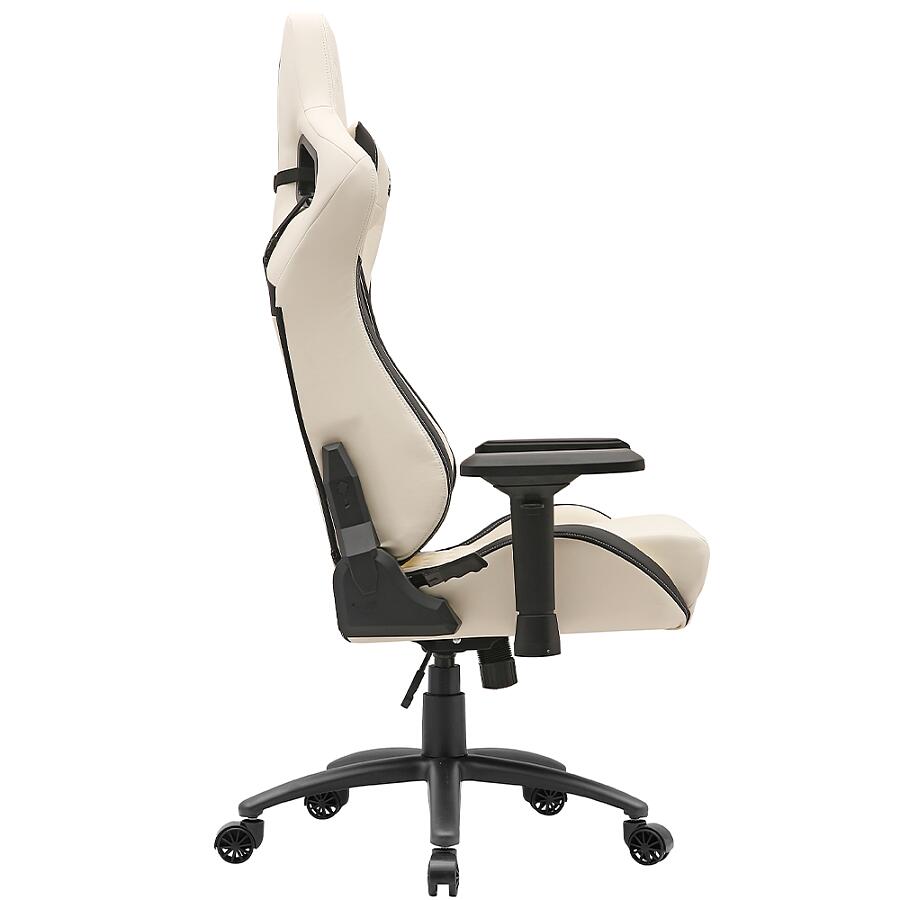 Игровое кресло VMMGame Maroon Beige, искусственная кожа, белый - фото 3
