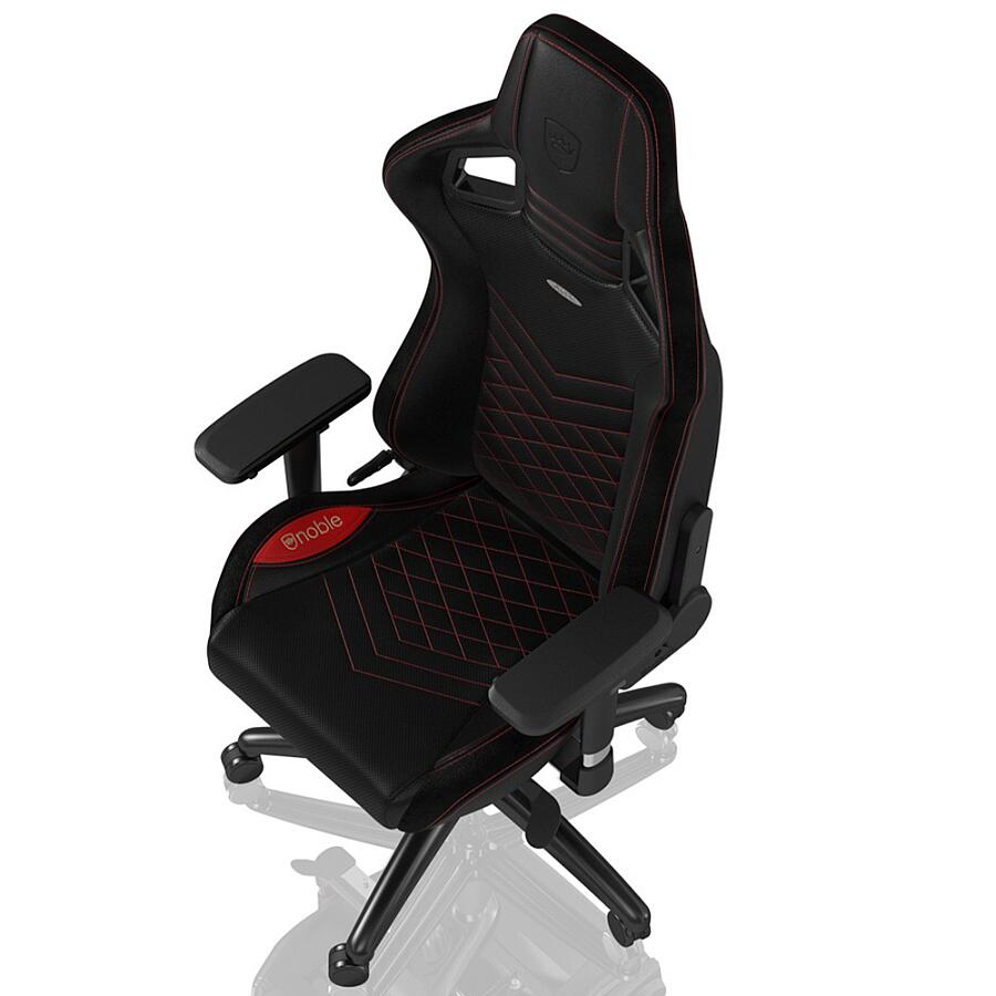 Игровое кресло Noblechairs EPIC Black/Red, искусственная кожа, черный/красный - фото 4