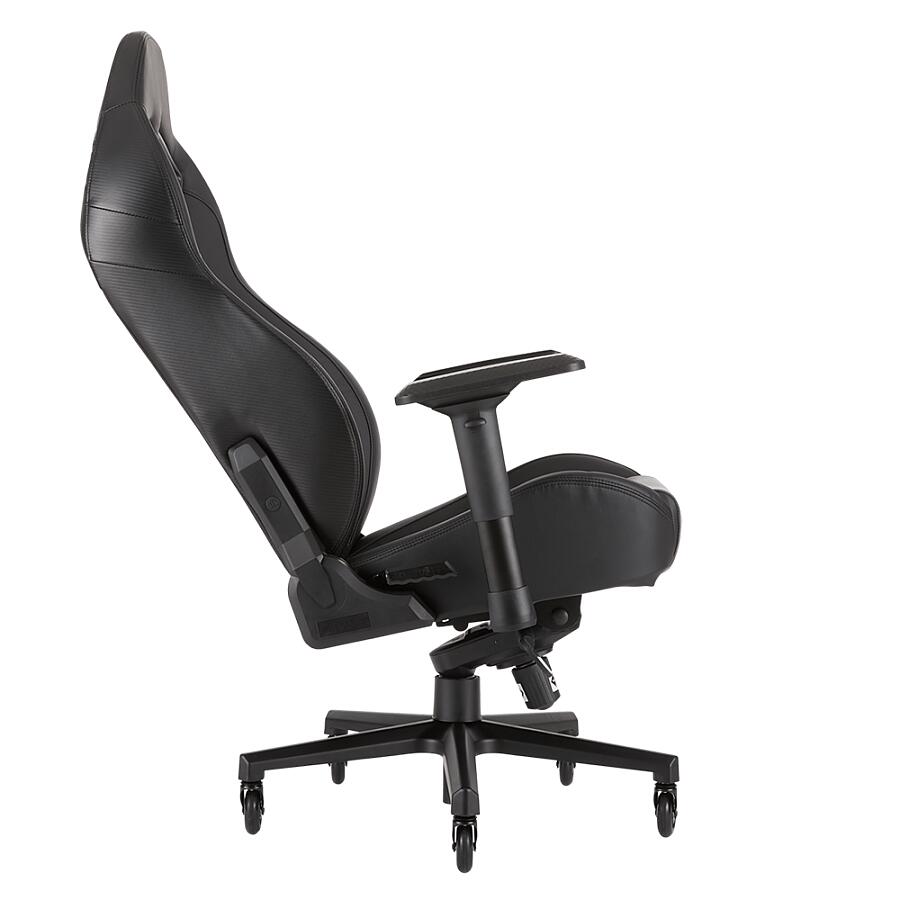 Игровое кресло Corsair T2 Road Warrior Black, искусственная кожа, черный - фото 6