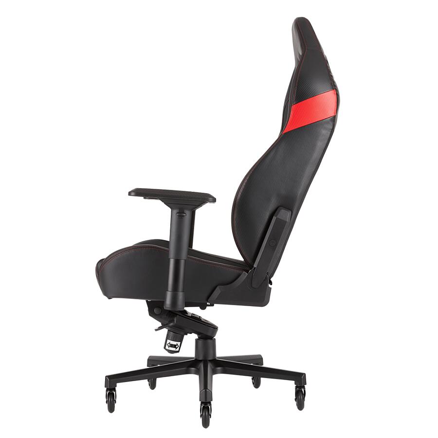 Игровое кресло Corsair T2 Road Warrior Red, искусственная кожа, черный/красный - фото 5