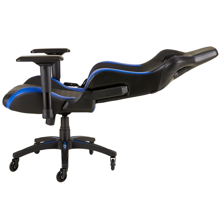 Игровое кресло Corsair T1 Race 2018 Blue, искусственная кожа, черный/синий - фото 11