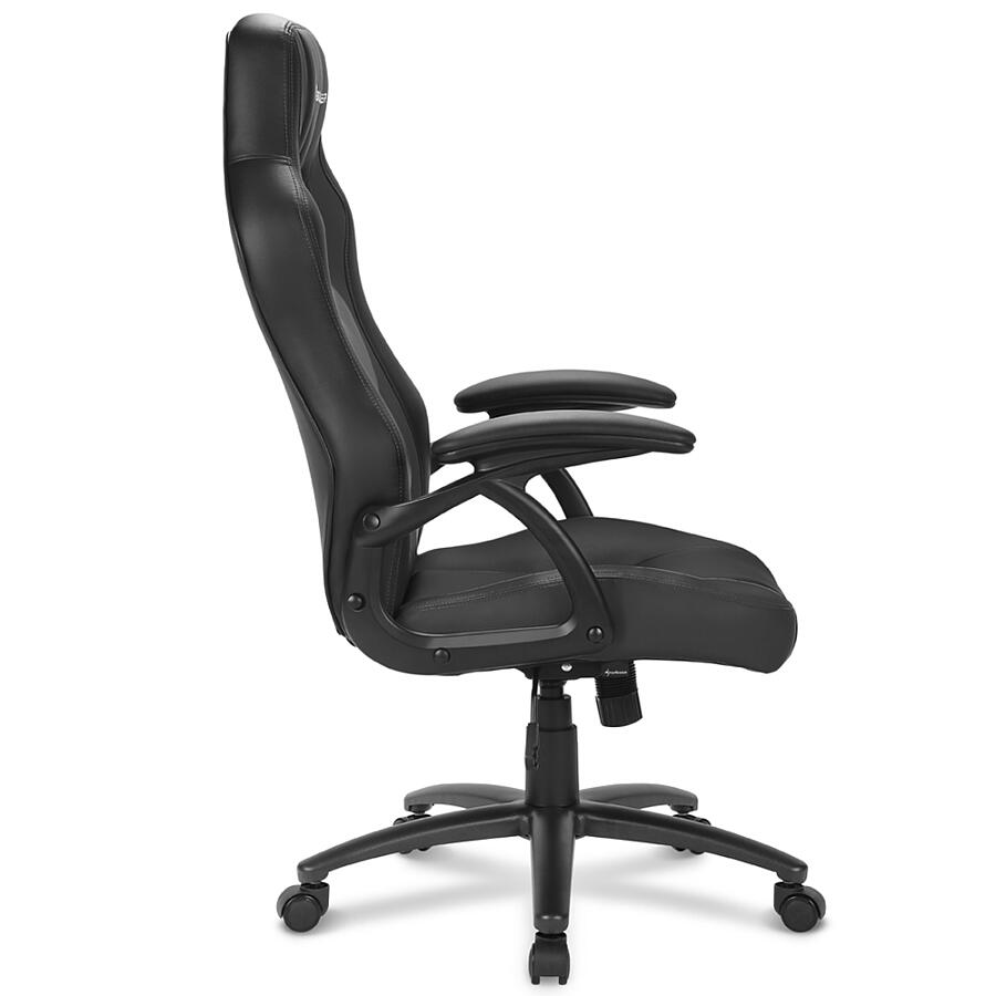 Игровое кресло Sharkoon Shark SKILLER SGS1 Black, искусственная кожа, черный - фото 4