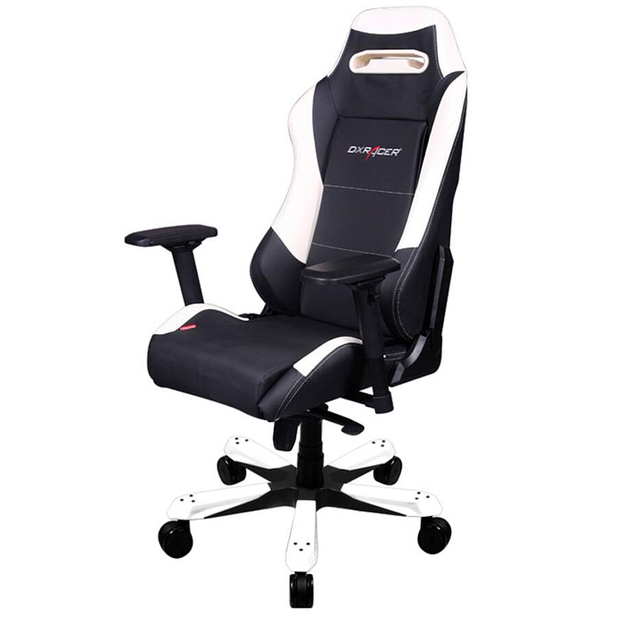 Игровое кресло DXRacer Iron OH/IS11/NW, черный/белый,экокожа - фото 2