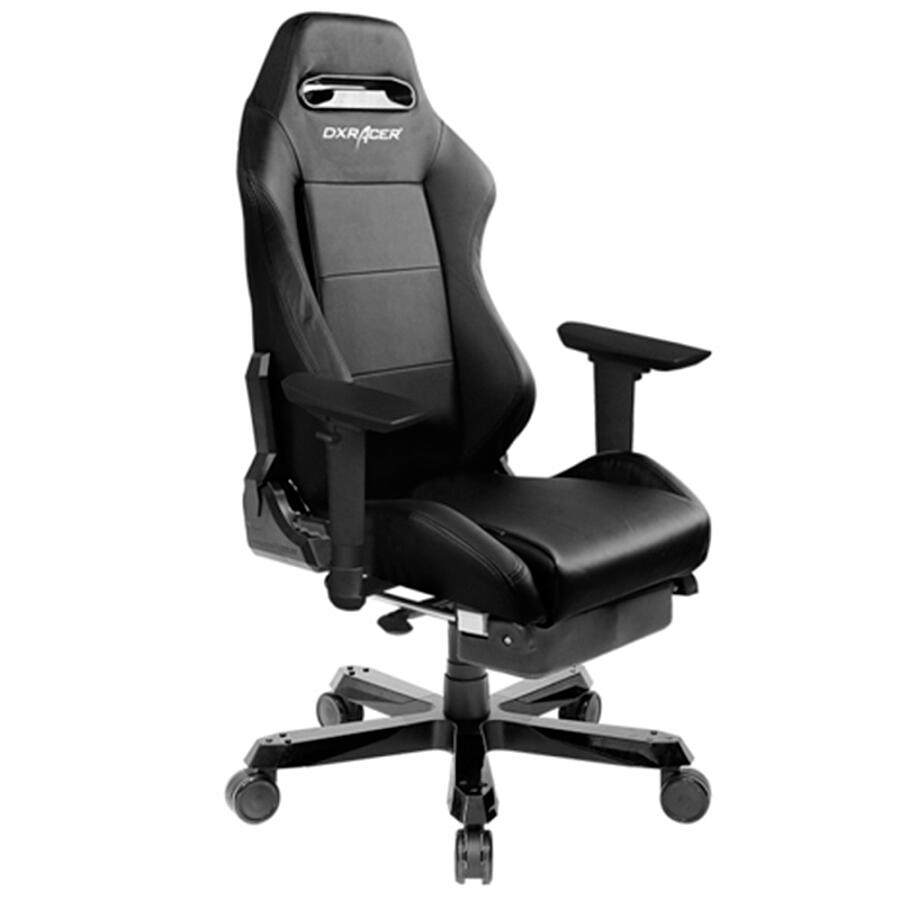 Игровое кресло DXRacer Iron OH/IS03/N/FT, черный, Экокожа - фото 1