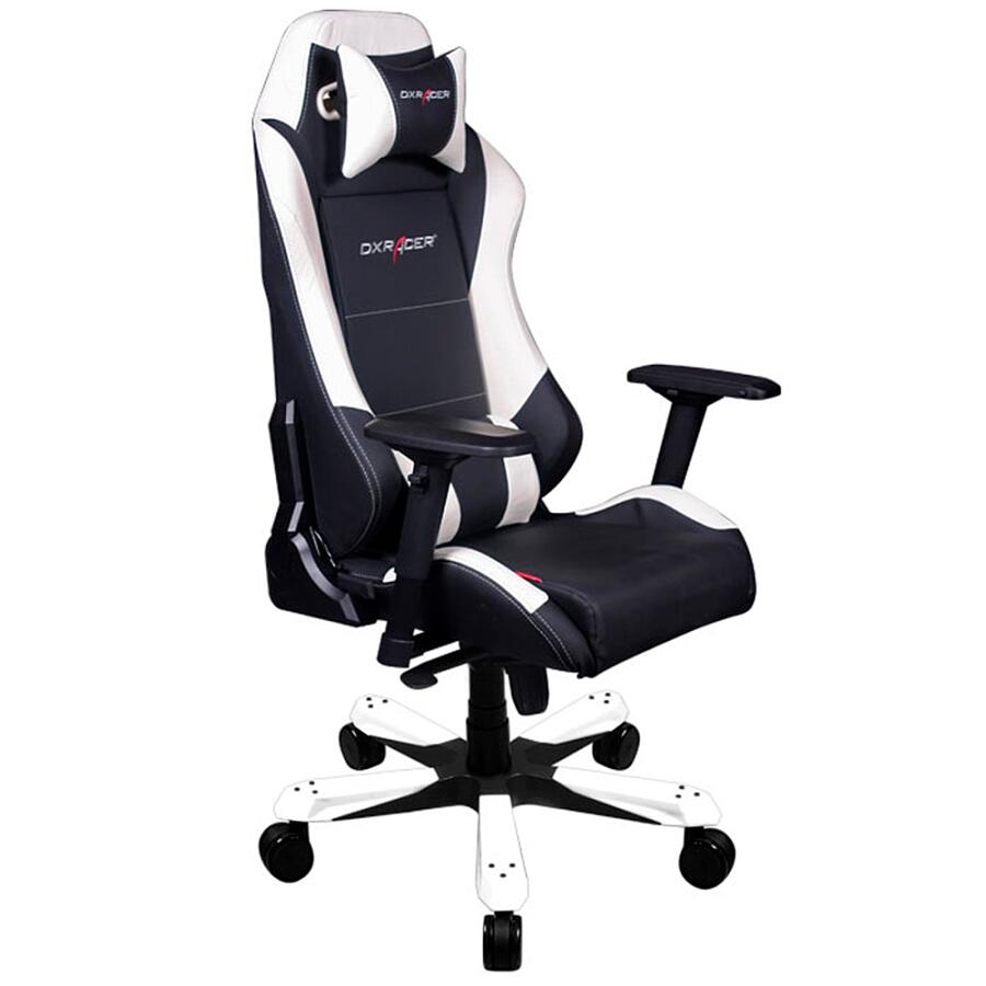 Игровое кресло DXRacer Iron OH/IS11/NW, черный/белый,экокожа - фото 1