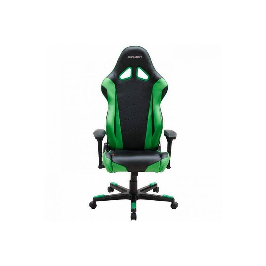 Игровое кресло DXRacer Racing OH/RF0/NE, черный/зеленый, Экокожа - фото 2