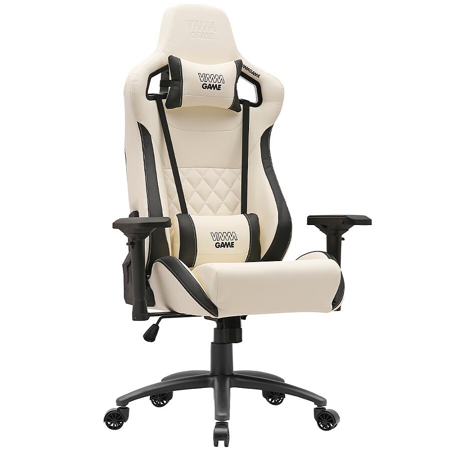 Игровое кресло VMMGame Maroon Beige, искусственная кожа, белый - фото 1