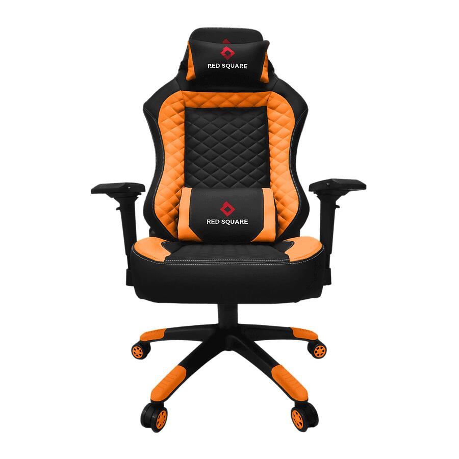 Игровое кресло Red Square Lux Orange, искусственная кожа, черный/оранжевый - фото 1