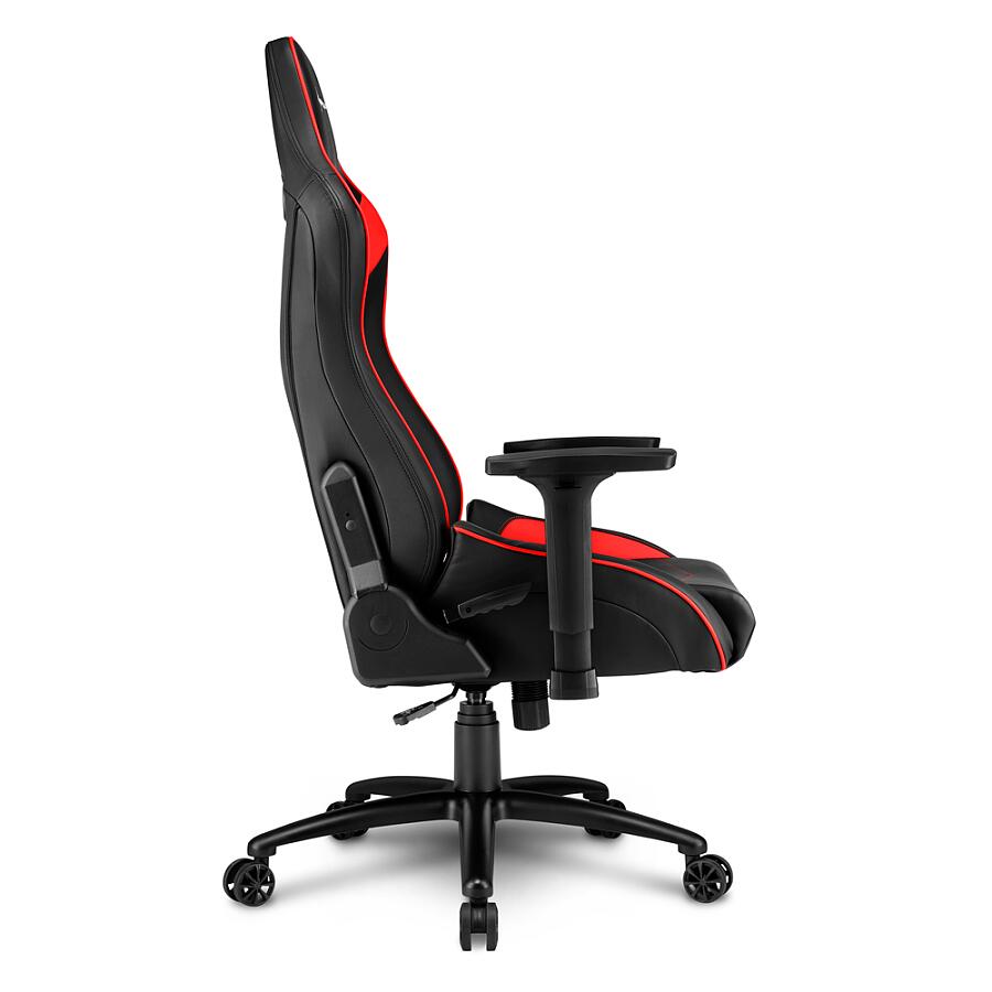 Игровое кресло Sharkoon ELBRUS 3 Red, искусственная кожа, черный/красный - фото 4