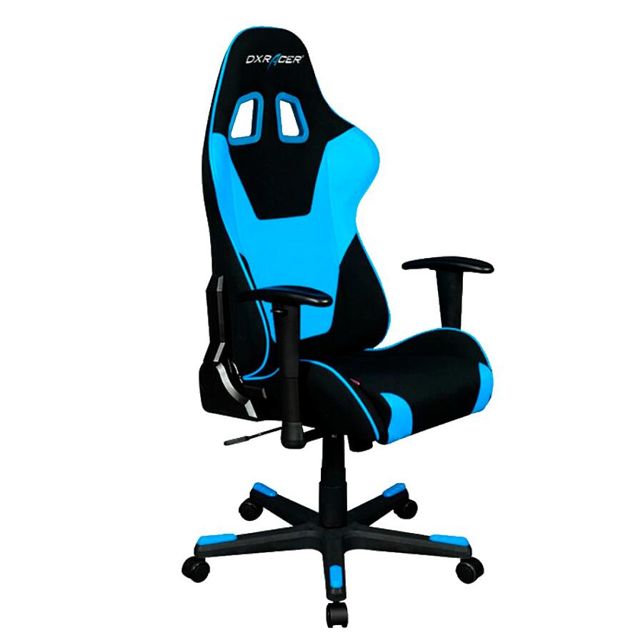 Игровое кресло DXRacer Formula OH/FD101/NB, черный/голубой, ткань/экокожа - фото 1