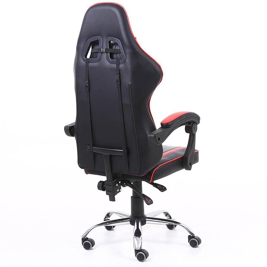 Игровое кресло HIPER HGS-105 Red, искусственная кожа, черный/красный - фото 3