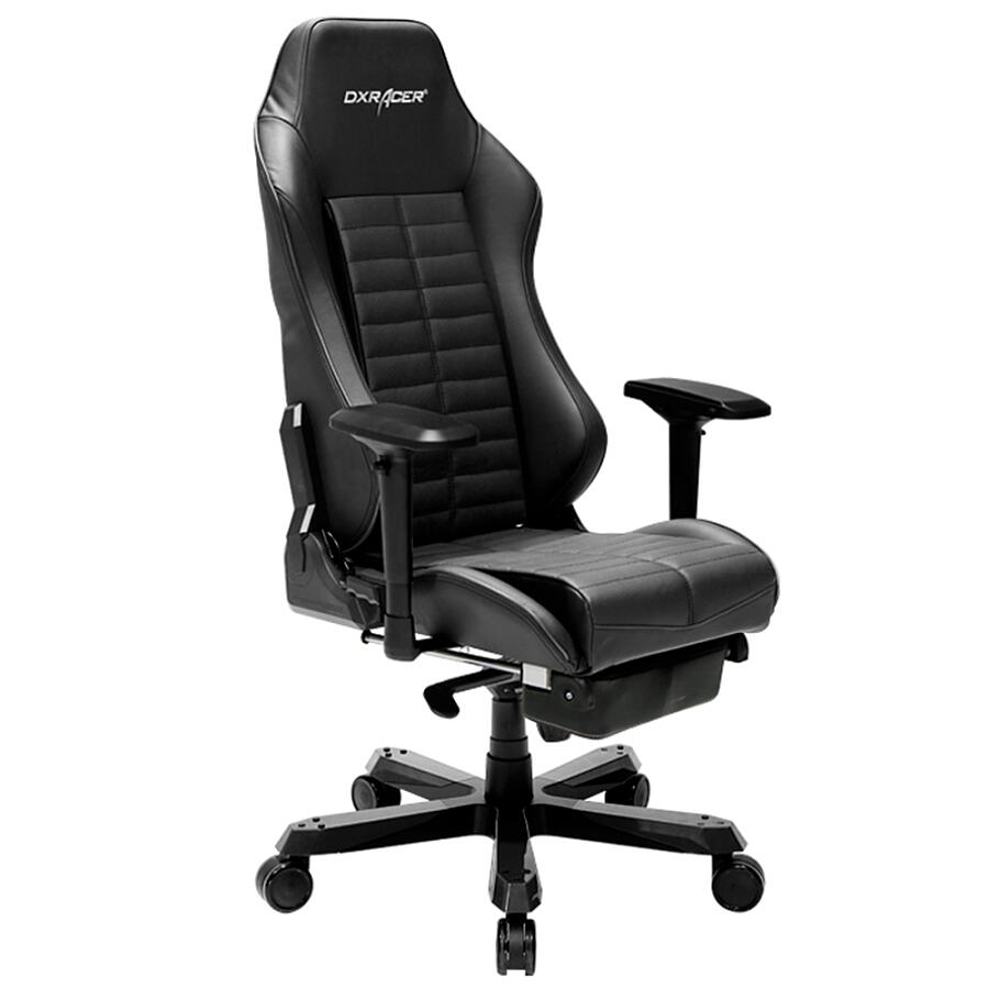 Игровое кресло DXRacer Iron OH/IS133/N/FT, черный, Экокожа - фото 1