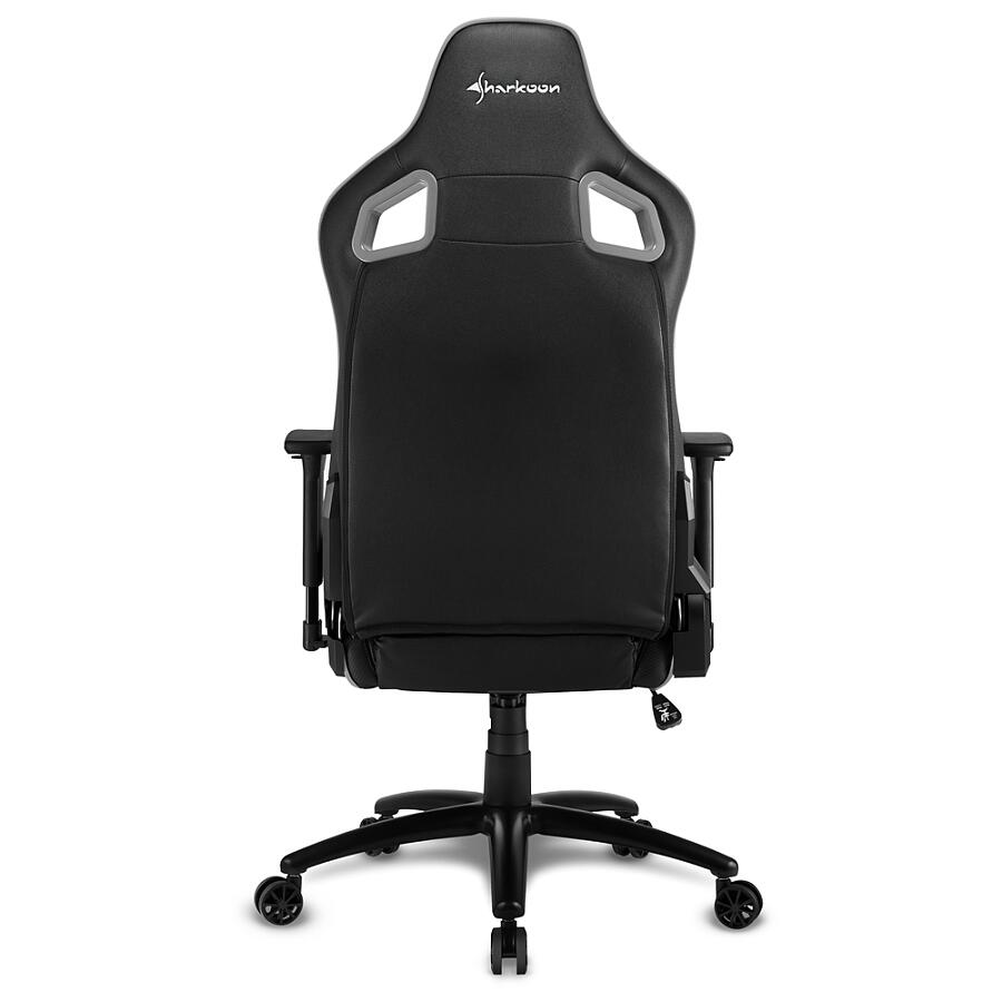 Игровое кресло Sharkoon ELBRUS 2 Grey, искусственная кожа, черный/серый - фото 6