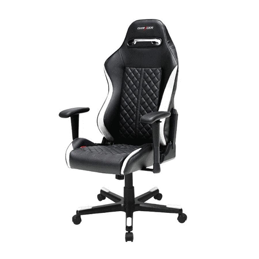 Игровое кресло DXRacer Drifting OH/DF73/NW, черный/белый, Экокожа - фото 2