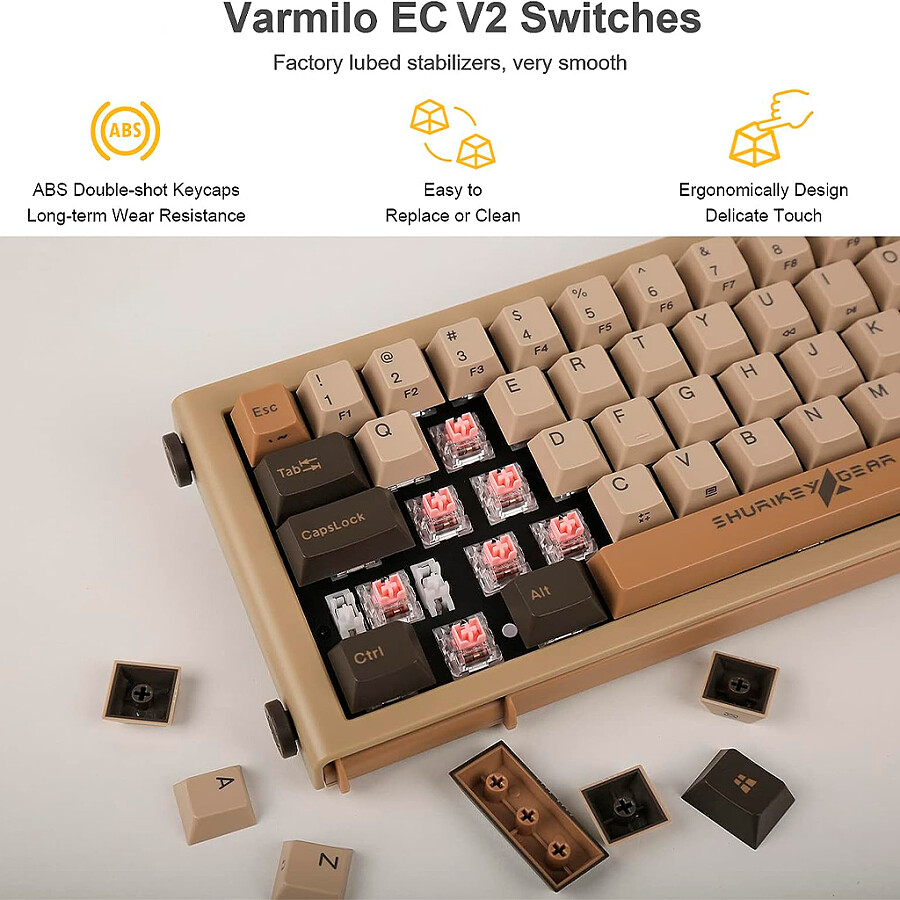 Клавиатура Varmilo Shurikey Hanzo 002 EC V2 Rose Switch - фото 10