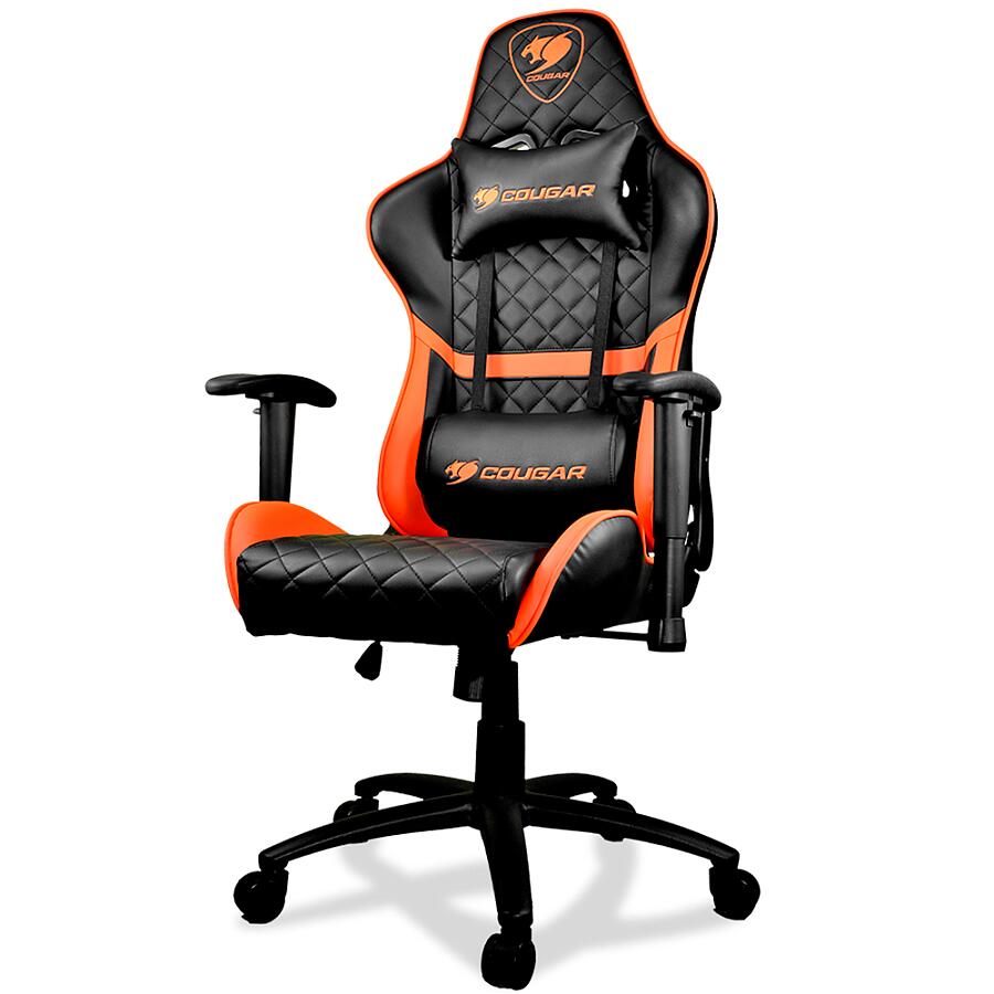 Игровое кресло COUGAR Armor One Orange, искусственная кожа, черный/оранжевый - фото 2