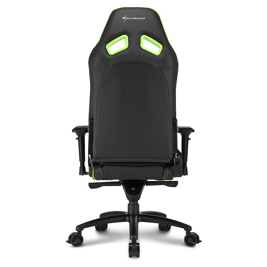 Игровое кресло Sharkoon Shark SKILLER SGS3 Green, искусственная кожа, черный/зеленый - фото 6