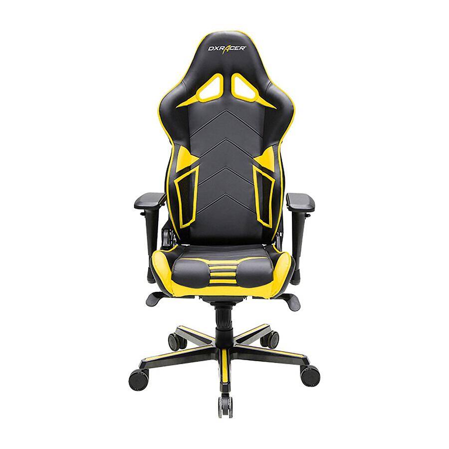 Игровое кресло DXRacer Racing OH/RV131/NY, черный/желтый, Экокожа - фото 2