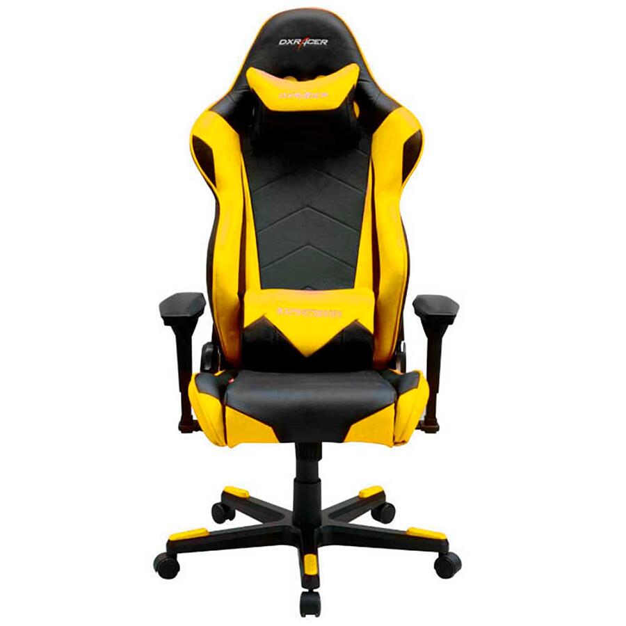 Игровое кресло DXRacer Racing OH/RE0/NY, черный/желтый, искусственная кожа - фото 2