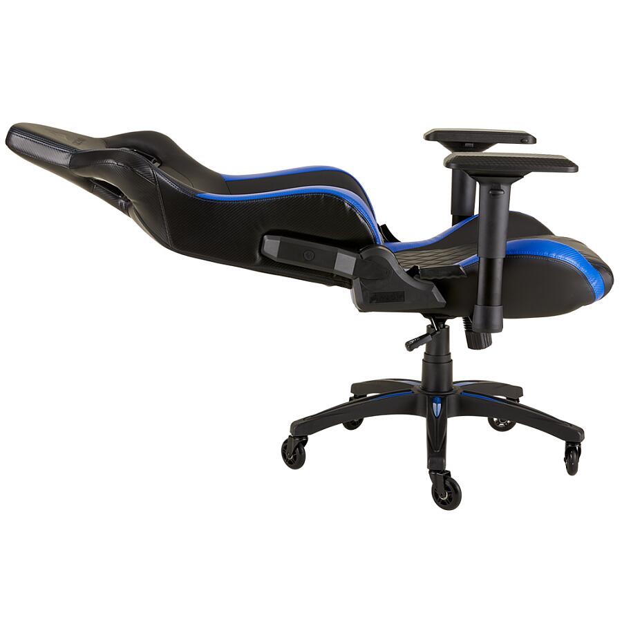 Игровое кресло Corsair T1 Race 2018 Blue, искусственная кожа, черный/синий - фото 10