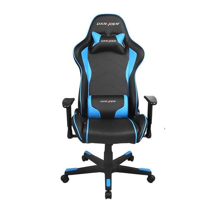 Игровое кресло DXRacer Formula OH/FE08/NB, искусственная кожа, черный, синий - фото 3