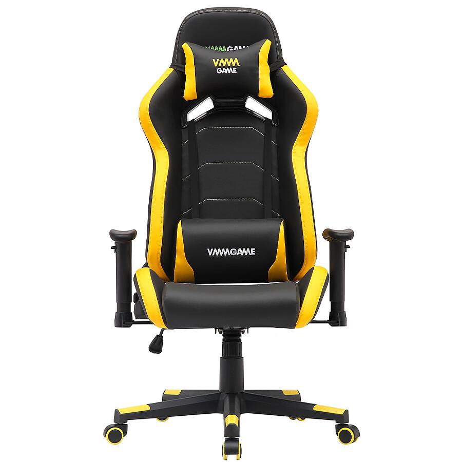 Игровое кресло VMMGame Astral Yellow, искусственная кожа, черный/желтый - фото 2