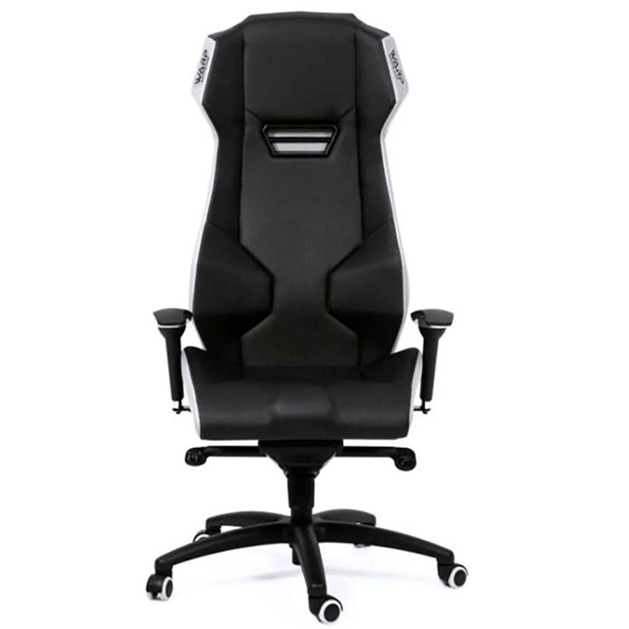 Игровое кресло WARP ZE Black/White, искусственная кожа, черный/белый - фото 2