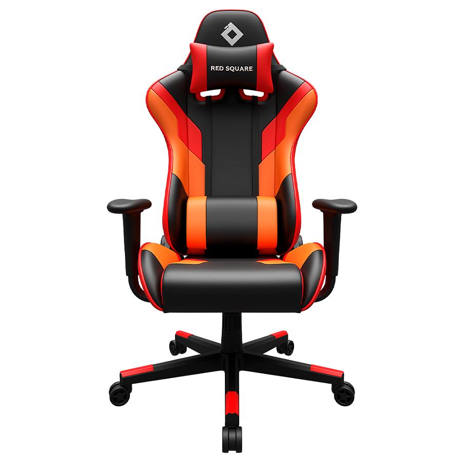 Игровое кресло Red Square Eco Blazing, искусственная кожа, черный/оранжевый - фото 1