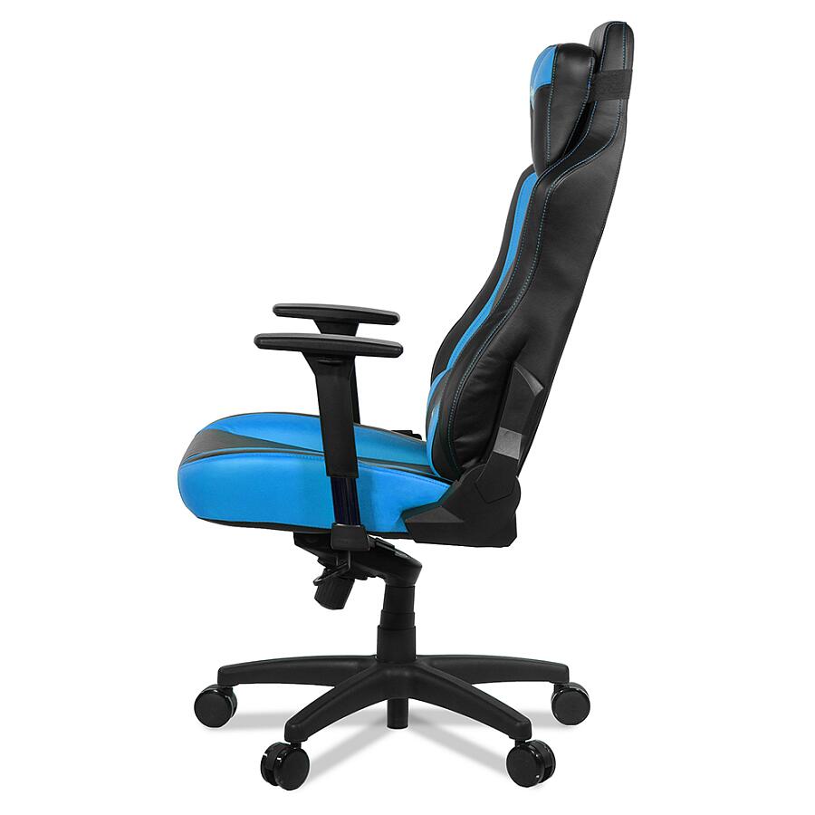 Игровое кресло Arozzi Vernazza Blue, искусственная кожа, черный/синий - фото 4