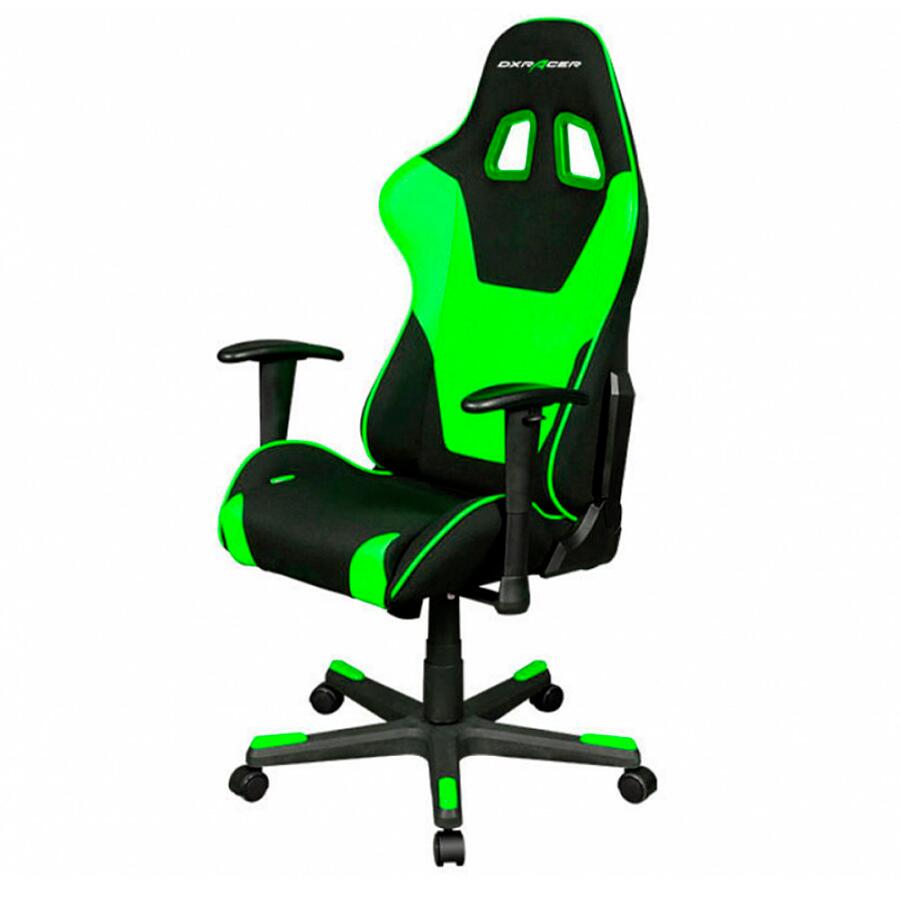 Игровое кресло DXRacer Formula OH/FD101/NE, черный/зеленый, ткань/экокожа - фото 3