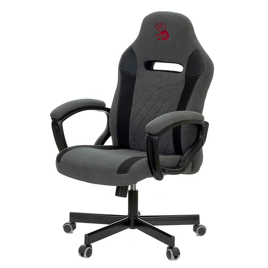 Игровое кресло A4Tech Bloody GC-110, ткань, серый - фото 3