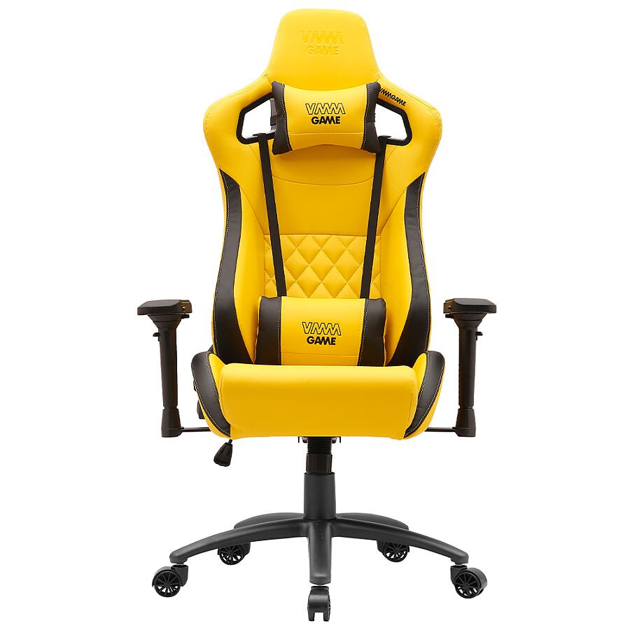 Игровое кресло VMMGame Maroon Yellow, искусственная кожа, желтый - фото 2
