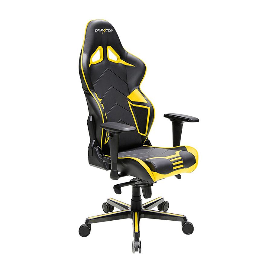 Игровое кресло DXRacer Racing OH/RV131/NY, черный/желтый, Экокожа - фото 1