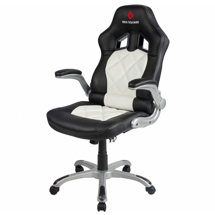Игровое кресло Red Square Comfort White Frost, искусственная кожа, черный/белый - фото 3
