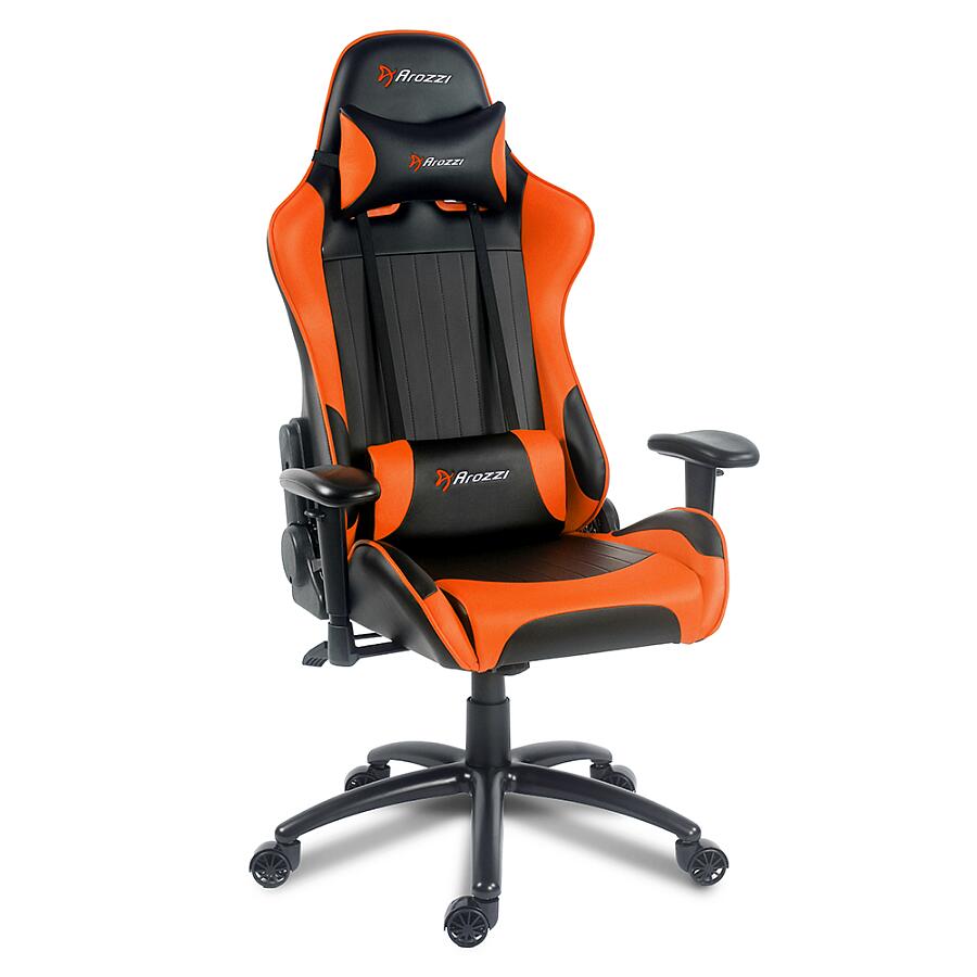 Игровое кресло Arozzi Verona Orange, искусственная кожа, черный/оранжевый - фото 5