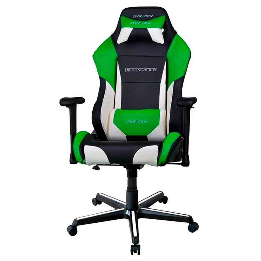 Игровое кресло DXRacer Drifting OH/DM61/NWE, искусственная кожа, черный, зеленый - фото 3