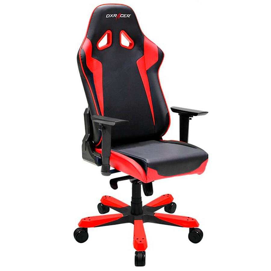 Игровое кресло DXRacer Sentinel OH/SJ00/NR, черный/красный, искусственная кожа - фото 1