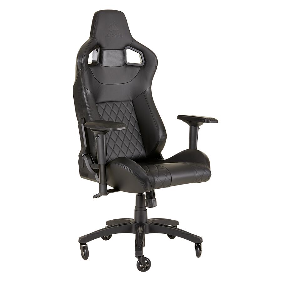 Игровое кресло Corsair T1 Race 2018 Black, искусственная кожа, черный - фото 8