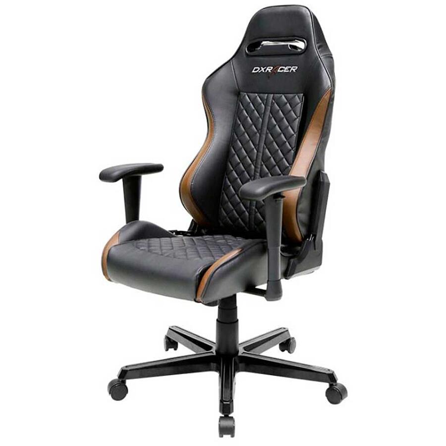 Игровое кресло DXRacer Drifting OH/DH73/NC, черный/коричневый, искусственная кожа - фото 3