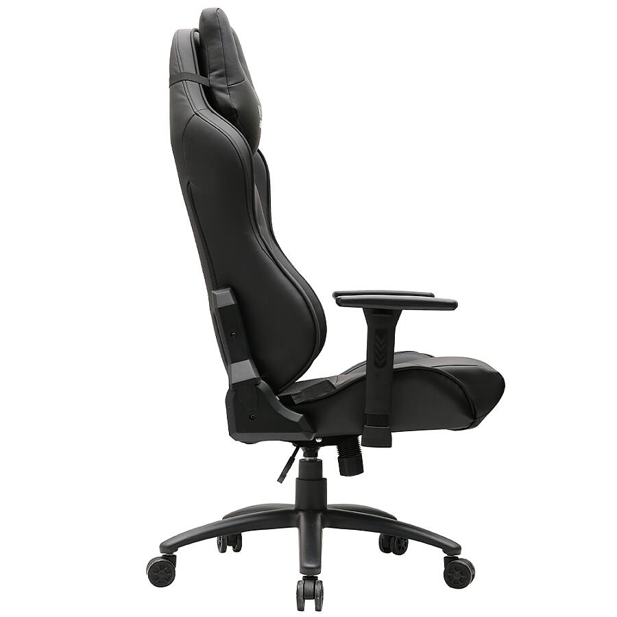 Игровое кресло VMMGame Meka Black, искусственная кожа, черный - фото 3