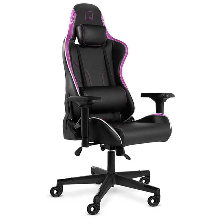 Игровое кресло WARP XN Black/Purple, искусственная кожа, черный/фиолетовый - фото 1
