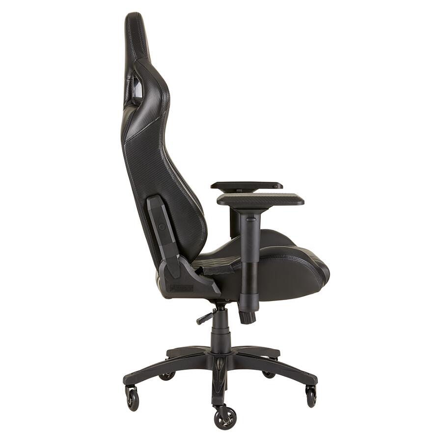 Игровое кресло Corsair T1 Race 2018 Black, искусственная кожа, черный - фото 7